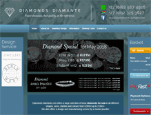 Tablet Screenshot of diamonds-diamante.com